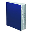 【中古】【輸入品・未使用】Expandable Desk File 1-31/Jan-Dec Index Letter Size Pressboard Black/Blue (並行輸入品)