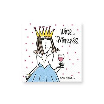 【中古】【輸入品・未使用】Design Design Wine Princess Cocktail Napkins Multicolor by Design Design