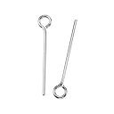 【中古】【輸入品・未使用】Pandahall ステンレススチール製ピン。 Eye Pins 3/4 Inch (20mm) ブラック STAS-D448-A-021P-Yilisi