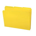 【中古】【輸入品・未使用】Waterproof Poly File Folders 1/3 Cut Top Tab Letter Yellow 24/Box (並行輸入品)