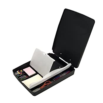 【中古】【輸入品・未使用】Extra Storage/Supply Clipboard Box 1" Capacity 8 1/2 x 11 Charcoal (並行輸入品)