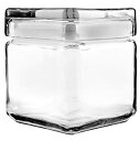 【中古】【輸入品 未使用】Anchor Hocking 1-Quart Stackable Jars with Glass Lids Set of 4 by Anchor Hocking