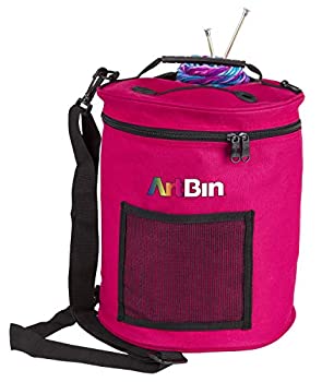 【中古】【輸入品 未使用】ArtBin Yarn Drum Round Raspberry Knitting and Crochet Tote Bag 6805SA by ArtBin