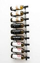 【中古】【輸入品・未使用】VintageView 9 Bottle Wall Mounted Metal Hanging Wine Rack (1 Deep -...