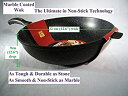 【中古】【輸入品・未使用】Ceramic Marble Coated Cast Aluminium Non Stick Wok 24 cm by KW Marb...