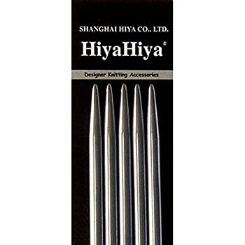 【中古】【輸入品・未使用】HiyaHiya ダブルポイント 10cm スチール編み針(5本セット) サイズ US 2.5(3..