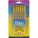 【中古】【輸入品 未使用】Sakura 57383 6-Piece Gelly Roll Metallic Gel Pen Set Bold Gold by Sakura