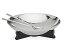 šۡ͢ʡ̤ѡGodinger 91740 Hammered Salad Bowl with Wooden Base &Server44; Silver