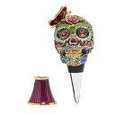 【中古】【輸入品・未使用】Jay Strongwater Calavera スカルワインストッパーとスタンド