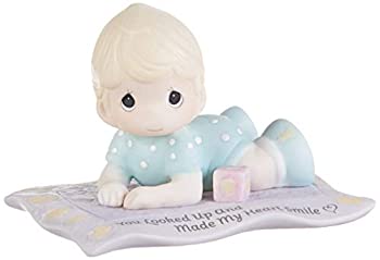 【中古】【輸入品・未使用未開封】Precious Moments 193003 You Looked Up and Made My Heart Smile Baby On Blanket ビスク磁器置物 ワンサイズ マルチカラー