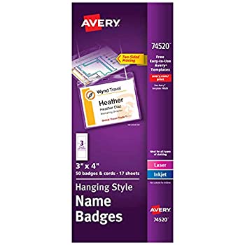 yÁzyAiEgpzNeck Hanging-Style Flexible Badge Holders Top Load 3 x 4 White 50/Box (sAi)