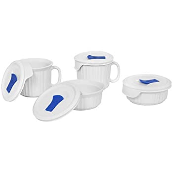 【中古】【輸入品・未使用】CorningWare French White Pop-Ins 8-Piece Round Bake and Serve Set by CorningWare