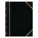 【中古】【輸入品・未使用】Texhide Accounting Book Black/Burgundy 300 Green Pages 10 3/8 x 8 3...