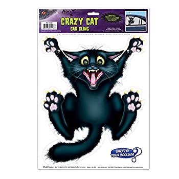 yÁzyAiEgpzBeistle Crazy Cat Car ClingA12-inch by 17C`V[g