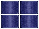 【中古】【輸入品 未使用】Pimpernel Croc - Blue Placemats - Set of 4 (Large) by Pimpernel