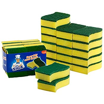 【中古】【輸入品・未使用】MR. SIGA Heavy Duty Scrub Sponge 24 Count Size:11 x 7 x 3cm by MR.SIGA