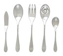 【中古】【輸入品・未使用】Knork オリジナル 18/0 マット 5点サービングセット
