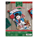 【中古】【輸入品・未使用】Bucilla Felt Applique Stocking Kit (46cm ) 86707 Santa Stop Here