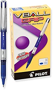 šۡ͢ʡ̤ѡVBall Grip Roller Ball Stick Pen; Liquid Ink; Blue Ink; F...