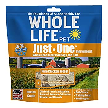 yÁzyAiEgpzWhole Life Pets Original Freeze Dried Pure Chicken Dogs Cat Treat Value Pack 21z