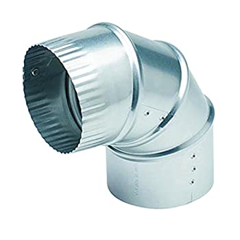 yÁzyAiEgpzDeflecto Aluminium Dryer Vent Elbow Fully Adjustable 10cm Silver (DE904)