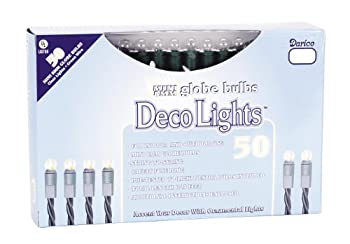 šۡ͢ʡ̤ѡDarice LT505-1 Clear 50-Mini Globe Light Set with Green C...