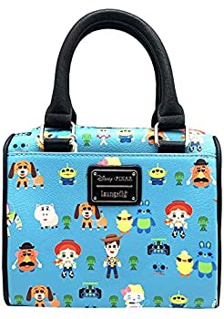 【中古】【輸入品・未使用】Loungefly × トイストーリー ちびキャラクター 全面プリント ダッフルバッグ (ワンサイズ、マルチカラー)