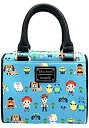 【中古】【輸入品・未使用】Loungefly × トイストーリー ちびキャラクター 全面プリント ダッフルバッグ (ワンサイズ、マルチカラー)