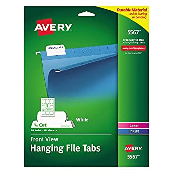 yÁzyAiEgpzPrint/Write-On Hanging Tabs 1/5 Tab 2 1/16 Inch White 90/Pack (sAi) [sAi]