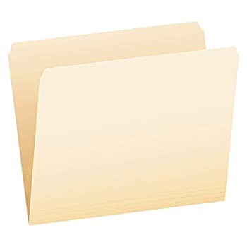 【中古】【輸入品・未使用】File Folders Straight Cut Top Tab Letter Manila 100/Box (並行輸入品)