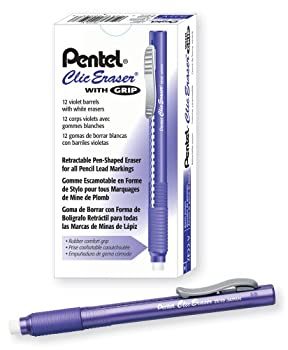 【中古】【輸入品・未使用】Pentel Clic消しゴムグリップ、格納式消しゴム
