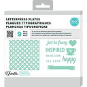 【中古】【輸入品・未使用】We R Memory Keepers Printing Plate レタープレス - Shimelle Set (9 ピース)
