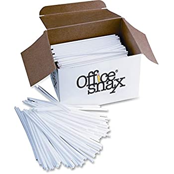 【中古】【輸入品・未使用】Office Snax Plastic Stir Sticks 13cm Plastic White 1000/Box