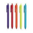 【中古】【輸入品・未使用】TRU レッド ノック式 速乾 ゲルペン 中字 0.7mm Asst 5/Pk
