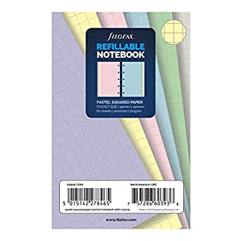 【中古】【輸入品・未使用】Filofax ノートブック リフィルポケット グリッド パステル詰め合わせ