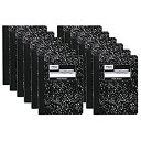 【中古】【輸入品・未使用】Mead スクエアディールブラック マーブル 作文練習帳 100枚 罫線 12 Pack