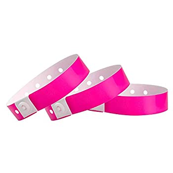 【中古】【輸入品・未使用】WristCo ネオンピンクプラスチックリストバンド - イベント用リストバンド ..