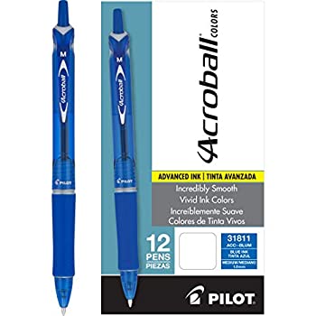 【中古】【輸入品・未使用】(Dozen Box Blue) - Pilot Acroball Colours Retractable Advanced Ink Ball Point Pens; Medium Point Blue Dozen Box (31811) Ultra-Smooth Wr 【中古】【輸入品・未使用】(Dozen Box Blue) - Pilot Acroball Colours Retractable Advanced Ink Ball Point Pens; Medium Point Blue Dozen Box (31811) Ultra-Smooth Wr