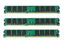 【中古】【輸入品・未使用】12GB 3x4GB PC3-10600 1333MHZ DDR3 240ピン デスクトップメモリ