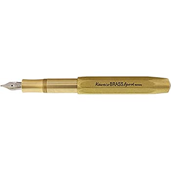 【中古】【輸入品・未使用】Kaweco Sport Fountain Pen Brass Nib: F