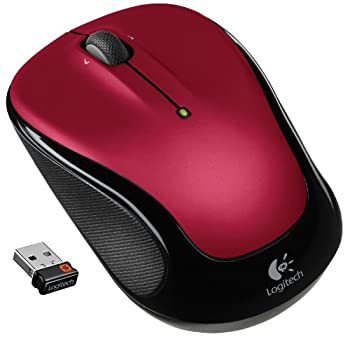 【中古】【輸入品・未使用】Logitech Wireless Mouse M325 with Designed-For-Web Scrolling - Red 並..