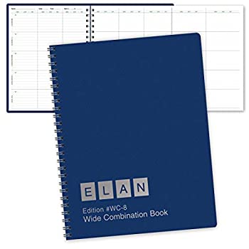 Combination WIDE Plan and Record Book: One Efficient 8-1/2" X 11" Book for Lesson Plans and Grades Combines 8WPL and R9310 - (WC-8)