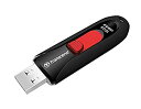 【中古】【輸入品・未使用】Transcend USBメモリ 16GB USB 2.0 スライド式 ブラック TS16GJF590K