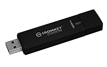 【中古】【輸入品・未使用】キングストン IKD300S/128GB 128GB セキュリティUSB3.0メモリー IronKey D300S