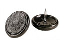 【中古】【輸入品・未使用】Shepherd Hardware 9103 1インチ ネイルオン 家具グライド カーペットベース付き 4個パック