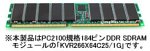 yÁzyAiEgpzKingston 1GB 266MHz DDR Non-ECC CL2.5 DIMM KVR266X64C25/1G