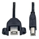 【中古】【輸入品・未使用】Tripp Lite 1ft Panel Mount USB 2.0 Extension Cable USB B to Panel M...