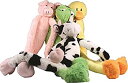 【中古】【輸入品・未使用】Multipet Swingin Slevins Plush Animals Squeaker Sound Interactive D...