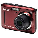 【中古】【輸入品 未使用】Kodak PIXPRO Friendly Zoom FZ43 16 MP Digital Camera with 4X Optical Zoom and 2.7 LCD Screen (Red) by Kodak