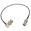 【中古】【輸入品・未使用】BNCメスストレートto BNCオス右角度SDIケーブルforカメラ50?Ohm